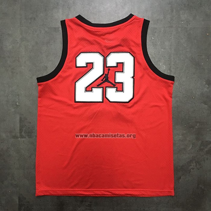 Camiseta Michael Jordan NO 23 Rojo Blanco